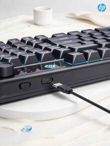 HP K500F Wireless Mechanical Feel Keyboard Silent Multi-Function Volume Knob Bluetooth - View 5