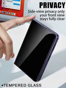 MSRI 2pcs/Pack, Full Coverage Privacy Anti-Peeping Tempered Glass Screen Protector, 9H High Hardness Glass Base, Reinforced Edges, Shatter-Resistant, No Color Distortion, Dust-Proof, Anti-Fingerprint, Smooth Touch, Compatible With IPhone Duo/18 Pro/18 Pro Max/18/17e/17 Pro Max/17 Pro/17Air/17/16 Pro Max/16 Pro/16 Plus/16/15 Pro Max/15/14/13/12/11 And Other Models - Black - View 2