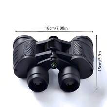 Binoculars, Black Rubber Non-Slip Body, 40mm Large Objective Lens, FMC Green Coated High-Definition Lens, Low Light Visibility, Suitable For Adult Outdoor Hiking, Bird Watching, Concerts, Sports Events, Portable Outdoor Gear - Multicolor - View 8