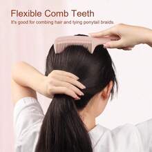 Women's 1pc/5pcs Wide Tooth Comb Set, Styling Comb Set, Suitable For Various Hairstyles And Detangling - Wide Tooth, Fine Tooth, Tail Comb, Hair Styling, Double Wide Tooth Comb, Suitable For Wet Hair, Wavy Hair, Thick Curly Hair - Pink - View 3