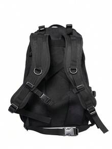 Balo leo núi cắm trại Oxford du lịch ngoài trời có dây đai MOLLE, dung tích lớn 35L, balo đeo ngày cho trekking và du lịch - màu đen - Xem 8
