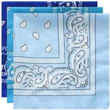1/3pcs Paisley Print Square Scarf, Multi-Functional Square Scarf, 55cm Headscarf/Neck Scarf, Suitable For Outdoor Sports, Parties, Daily Wear Multi-Purpose Headband - Multicolor - View 5