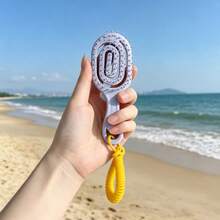 1pc Mini Thumb Comb, Pocket-Sized Hairbrush For Beach Party, Travel Handbag, Home, Office, Travel, Portable And Space-Saving - Thumb Comb (with Hanging Cord) - View 14