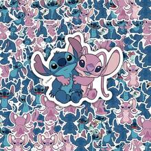 50pcs Stitch & Angel Portable DIY Sticker Collection, Rich Patterns, Water Bottle Luggage Planner Laptop Stickers, Birthday Gift, Home Office Desk Decoration, Creative Versatile Decorative Stickers, Multiple Patterns, Luggage Water Bottle Planner Laptop Modification, Birthday Gift, Office Home Decoration Accessories - Multicolor - View 12