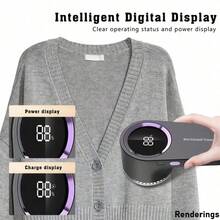 Alat Penghilang Serat Elektrik, Pencukur Kain dan Penghilang Gumpalan, Desain Pisau Ganda - Portabel dan Mudah Dibersihkan, Cocok untuk Penggunaan di Rumah atau Apartemen. Dilengkapi Indikator Level Baterai - MultiWarna - View 11