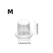 200/100/1pc Tattoo Ink Cups, Tattoo Pigment Cups, Transparent Plastic Ink Containers, Transparent Micro-Needle Glue Caps For Lip And Eyebrow Semi-Permanent Makeup Bleaching Supplies, Tattoo Paste Accessories, Tattoo Ink Caps, Ink Cups, Tattoo Tools, Size M - Clear - View 7