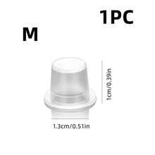 200/100/1pc Tattoo Ink Cups, Tattoo Pigment Cups, Transparent Plastic Ink Containers, Transparent Micro-Needle Glue Caps For Lip And Eyebrow Semi-Permanent Makeup Bleaching Supplies, Tattoo Paste Accessories, Tattoo Ink Caps, Ink Cups, Tattoo Tools, Size M - Clear - View 9