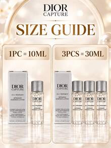 Dior Capture Totale Advanced Night Repair Serum, 10ml, tersedia dalam kemasan 1 atau 3 buah, menyegarkan dan mudah diserap, mencerahkan dan mengurangi garis-garis halus, cocok untuk semua jenis kulit, dan ideal untuk dibawa bepergian. - Air Esensi - View 4