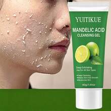 YUITIKUE Mandelic Acid Facial Cleansing Gel, Deep Clean & Exfoliate Skin, Lightweight Face Wash, Helps Keep Skin Smooth And Moisturized, 40g For Daily Skincare - Mandellic Acid - View 1