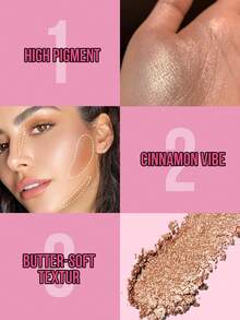 MISSLYN 2Pcs Desert Night Blush & Cinnadream Bronzer Set, All-In-One Bronzy Holiday Look, Silky Blendable Cheek Tint, Face Blush & Bronzer Kit, Daily/Travel/Winter, Soft Glam/Golden Hour/Natural Glow, Halloween Makeup - #01+#2 - View 3