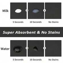 1pc Luxury Marble Pattern Diatomaceous Earth Washing Machine Top Mat, Super Absorbent Quick Drying, Non-Slip Bottom, Washing Machine Dryer Cover Protection Pad, Dustproof Mold-Proof Splash-Proof Scratch-Resistant, Easy To Clean Reusable Drainage Mat, Suitable For Laundry Room, Kitchen - Black and White - View 4