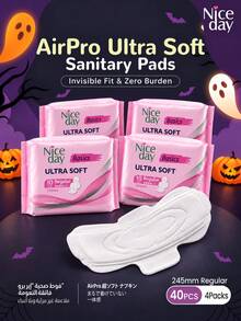Niceday 10pcs/Pack 245mm Ultra Thin Soft Women Menstrual Pads - White - View 13