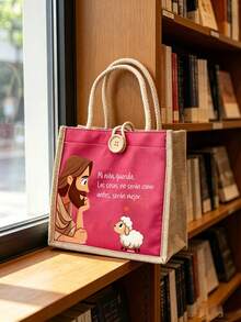 Tote Bags, Canvas Bags, Small Square Bags, Storage Bags, Shopping Bags For Books, Stationery, And Miscellaneous Items. - Multicolor - View 6