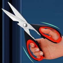 Multifunctional Household Scissors, Heavy Duty Stainless Steel Kitchen Shears With Blade Guard And Soft Grip Handle, Suitable For Poultry, Chicken, Fish, Herbs, Nuts, Home Cutting Scissors - Heavy-duty Scissors - View 6