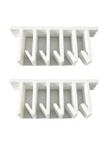 1/2pcs Lid Loft Lid Storage Rack, Slot-Style Lid Organizer, 5/10-Slot Cabinet Hanging Storage Rack, Allows Food Container Lids To Be Stored Vertically, Separated And Easily Accessible, Without Taking Up Cabinet Space - Conventional - View 16