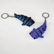 Ocean Creature Theme Bag Charm, Starry Sky Gradient Creative Keychain, Personalized Ocean Element Backpack Bag Charm, Handbag Backpack Decoration - Multicolor - View 7