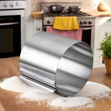 Adjustable Stainless Steel Mousse Ring, Cake Demolding Tool, Expandable Round Cake Mold, Suitable For Bakery And Home Baking, Cake Decoration Mold - View 9