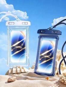 這款 PVC 防水手機收納袋配有掛繩，非常適合戶外海灘游泳和潛水。適用於漂流、游泳和水下攝影，內含氣囊，是學校、辦公室、居家和旅行的理想選擇。這款 3D 設計的密封保護袋附透明塑料防水袋和頸帶，適合海灘、郵輪和旅行使用。它是智慧型手機、運動包、度假行程和夏季游泳包的理想選擇。 - 彩色 - 查看 3