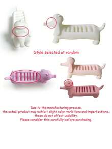 Cute Sausage Dog Ring Holder With Jewelry Storage Bag, Jewelry Display Stand, Desktop Ring Storage Box, Vanity Decor, Gift For Jewelry Lovers - Multicolor - View 10