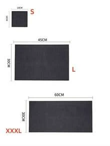 1pc Black PVC Rubber Coffee Bar Mat, Non-Slip Spill Mat And Countertop Drainage Pad, Heat-Resistant Bar Service Mat For Bartending And Kitchen Accessories - Black - View 4