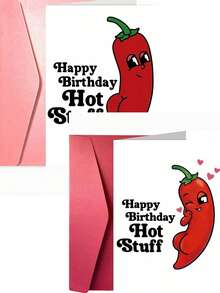 1pc Creative & Funny Birthday Greeting Card, Innovative Design, Thick Card & Envelope - Happy Birthday Dear - Solid Color Design, Suitable For Friends, Sisters, Brothers, Colleagues, Valentine's Day And Gag Gifts For Buddies - Multi-color - Thickened Greeting Card + Thickened Envelope - View 11