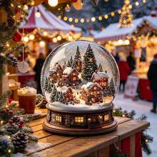 Charming Country Snow Scene Acrylic Decor - Ideal For Christmas, Winter And Thanksgiving Decorations | Perfect For Displaying On Desks, Living Rooms, Bedrooms And More, A Perfect Choice For Christmas Decor - 1PC - View 2