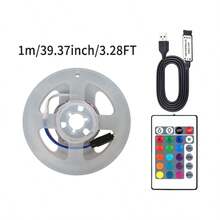 RGB LED Strip Lights, USB Powered Multicolor Color Changing Lights, 24-Key Remote Control, Adjustable Brightness, Multiple Lighting Modes, Suitable For Bedroom, Living Room, TV Background, Cabinet And Home Decor - RGB LED Strip Lights - View 14