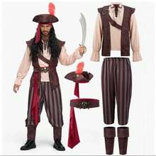 2026 Halloween Men's Medieval Adult Pirate Role Playing Costume Set - Adult Pirate B - View 2