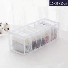 Transparent Mesh Divided Storage Box, Underwear & Socks Organizer, Closet Drawer Organizer, Home Bedroom Storage Solution - Multicolor - View 12