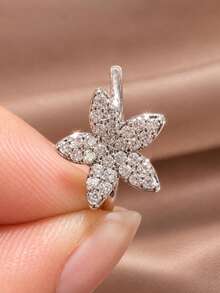 1pc Women's Cubic Zirconia Star Adjustable Open Ring, Stackable Finger Jewelry - Gold - View 5