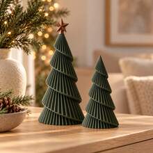 Kit 2 Mini Árvores de Natal Decorativas Minimalista Enfeite de Mesa Decoração Natalinos Pinheiro - Multicolorido - Visão 3