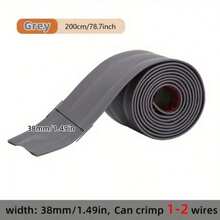 Penutup Kabel Lantai Perekat Diri, Penutup Kabel PVC Datar, Saluran Kabel Fleksibel, Sembunyikan Kabel dan Kabel Ethernet yang Terbuka, Saluran Kabel Lantai Anti-Tersandung - Grey - View 2