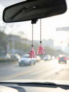 Halloween Funny Ghost Car Hanging Ornament Cute Windmill Rearview Mirror Pendant Unisex Car Decor Accessory - A - View 7