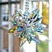 Snowflake Crystal Light Catcher, Rainbow Prism Hanging Decor, Suitable For Summer Windows, Garden And Home Decor And Outdoor Garden Decoration - Multicolor - View 10