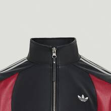 Adidas Street Jacket Vintage Street Style Loose Faux Leather Jacket Men's Outdoor Jacket KX0813 - Black - View 8