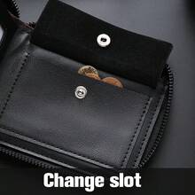 1pc Large Capacity Fashion "Best Dad" Letter Print Zipper Men's Wallet, With Multiple Card Slots And Zipper Closure Design, Suitable For Storing Cash, Keys, ID Cards And Driver's Licenses - Perfect For Daily Commute And Gifts - Multicolor - View 6