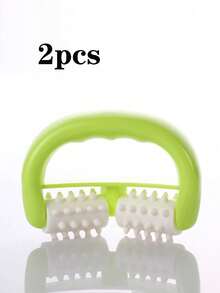 1pc Electroplated Roller Massager, Release And Cellulite Massage Roller Lymphatic Drainage Massager, Deep Tissue Muscle Massage Roller, Handheld Body Massage Tool For Legs, Shoulders And Back - Multicolor - View 23