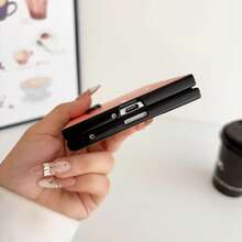 Magnetic Leather Foldable Phone Case Compatible With Iphone DUO Fold 7 8 8 Ultra - Coffee - View 4