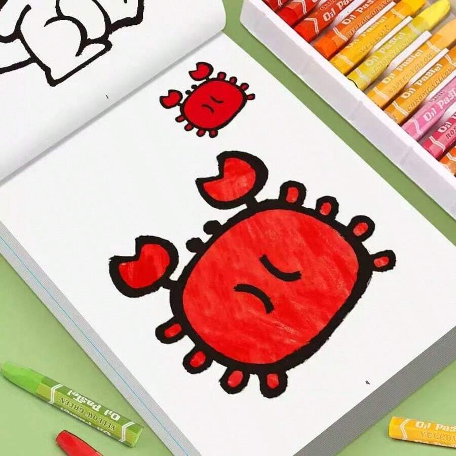 1pc 32 Sheet Children Cartoon Coloring Book, Fire Truck Kangaroo Print ...