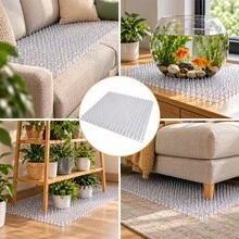 1 Set (3/6/12/20 Pieces) Of Transparent Cat-Proof Thorn Mats, Home Protection Cover Stickers, Protection And Expulsion Restricted Area Thorn Nets, Can Be Spliced ​​And Cut, And Can Be Used With Cable Ties And Traceless Stickers - Multicolor - View 9