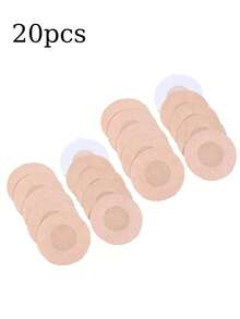 20pcs Disposable Invisible Nipple Covers, Suitable For Party Dresses, Unisex Sports Nipple Covers - Multi-color - View 8