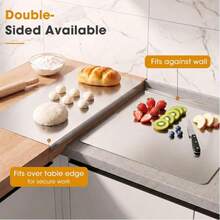 1pc Luxury 304 Stainless Steel Cutting Board, Durable And Mold-Resistant, Essential Kitchen Tool For Home Cooks And Cooking Enthusiasts, Suitable For Cutting Meat, Cheese, Bread, Vegetables And Fruits, Home Gift - Gold - View 9