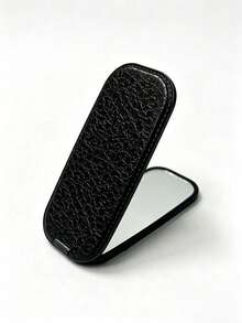 1pc Phone Stand With Mirror, Lightweight Portable Makeup Mirror Stand, Convenient Desktop Phone Holder, Phone Accessory, Universal Phone Back Sticker, Transparent Mirror Stand, Slouchy Person Desktop Phone Holder, Office Desk Accessory, Gift, Travel Essential - Multicolor - View 7