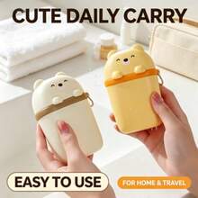 Random Color, Travel Soap Box With Lid And Storage Box, Convenient To Store, Suitable For Travel Storage, Bathroom Storage, Storage Tools - A - View 9