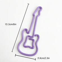Pembatas Buku Klip Kertas Berbentuk Gitar Besar, Penanda Halaman Bertema Musik yang Lucu, Cocok untuk Buku, Perencana, dan Perlengkapan Kantor - Pembatas buku berbentuk gitar - View 6