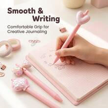 1/4/5/12pcs Creative Ocean Theme Ballpoint Pens, Shiny Glitter Decoration, Cute Stationery Set, Smooth Writing, Ideal Gift For Students, Teachers And Friends - Multicolor - View 6