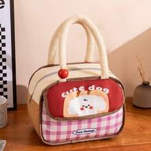 1pc Double Layer Insulated Lunch Bag, Handheld Meal Box, Breakfast Thermal Bento Bag With Thickened Aluminum Foil For Office Workers - Multicolor - View 15