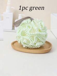 1pc Pearl Lace Large Bath Sponge, Body Cleansing Exfoliating, Rich Foam, Soft And Durable, With Hanging Rope - Multicolor - View 7