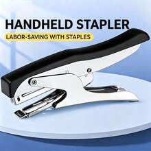 Effortless Hand-Held Stapler, Pincer-Style Takeout Packaging Stapler, Portable Metal Stapler, Document Label Binding Tool, Multiple Colors Available - Multicolor - View 6