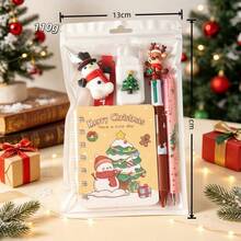 5pcs/Set, Christmas, Stationery Set, Practical Gift For Primary School Students, Classroom Activity Reward, Cross-Border Gift, High-Value Stationery - Multicolor - View 6